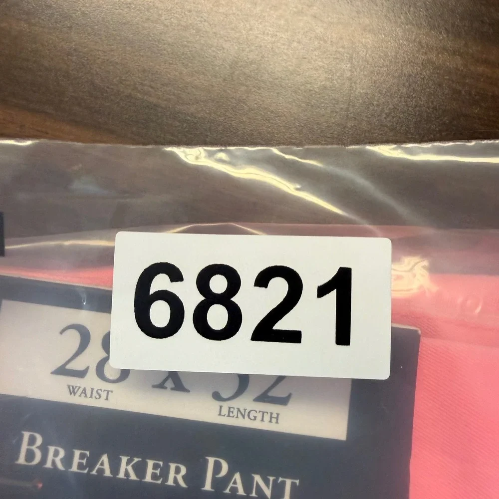 New Vineyard Vines Breaker Pant Men's Size 28x32 Papaya Passion Pink Chino